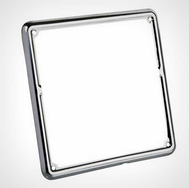 Cornice porta targa cromato, per targhe dal 1999 in poi