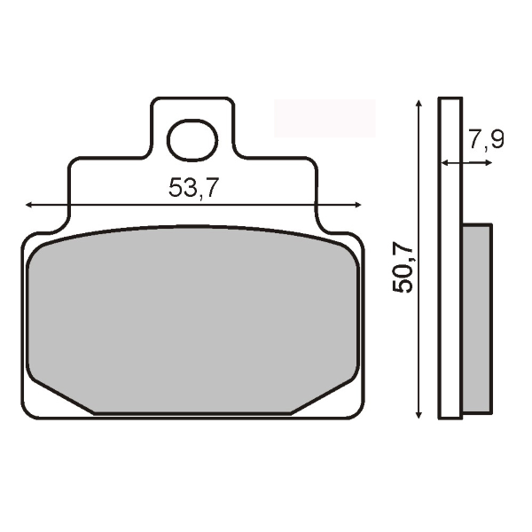 Coppia pastiglie freno organiche Aprilia Leonardo 125cc 1999> - Milione Bike