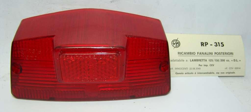 Gemma Fanale Posteriore Lambretta Innocenti125/150 200 Bosatta Rp315 - Milione Bike